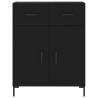 Elegant Highboard Black 69.5x34x180 cm - Hipomarket UK