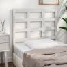 Bed Headboard White 105.5x4x100 cm Solid Wood Pine Colour white Size 105.5 x 100 cm Quantity in Package 1 