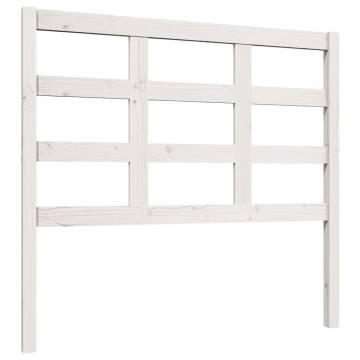 Stylish White Wooden Bed Headboard - 105.5x4x100 cm