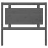 Stylish Grey Bed Headboard - Solid Pine Wood 105.5x4x100 cm