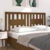 Stylish Honey Brown Solid Wood Pine Headboard - 186x4x100 cm