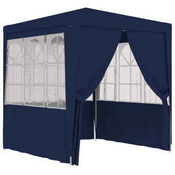 Professional 2.5x2.5m Party Tent with Walls - Blue