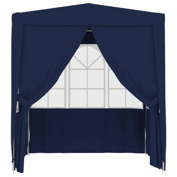 Professional 2.5x2.5m Party Tent with Walls - Blue