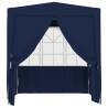 Professional 2.5x2.5m Party Tent with Walls - Blue