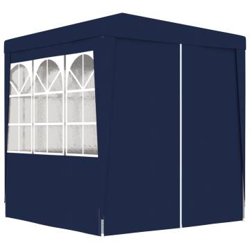 Professional 2.5x2.5m Party Tent with Walls - Blue