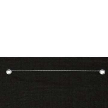 Black Balcony Screen 80x240 cm | Water-Resistant & Stylish