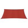 Red Sunshade Sail 4.5x4.5 m - UV & Mould Resistant HDPE