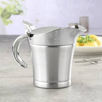 HI Sauce Pot 400 ml Silver - Elegant Tableware for Serving