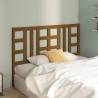 Stylish Honey Brown Solid Wood Bed Headboard | 156x4x100 cm