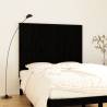 Wall Headboard Black 140x3x110 cm Solid Wood Pine Colour black Size 140 x 110 cm Quantity in Package 1 