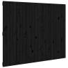 Black Wall Headboard - Solid Pine, 140x3x110 cm | HipoMarket