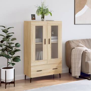 Stylish Highboard Sonoma Oak | Engineered Wood Storage