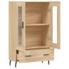 Stylish Highboard Sonoma Oak | Engineered Wood Storage