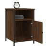 Elegant Brown Oak Bedside Cabinets - Set of 2 | Hipo Market