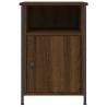 Elegant Brown Oak Bedside Cabinets - Set of 2 | Hipo Market