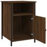 Elegant Brown Oak Bedside Cabinets - Set of 2 | Hipo Market