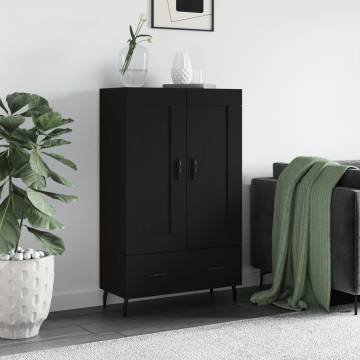 Stylish Highboard Black - 69.5x31x115 cm | HipoMarket