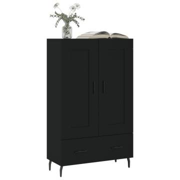 Stylish Highboard Black - 69.5x31x115 cm | HipoMarket