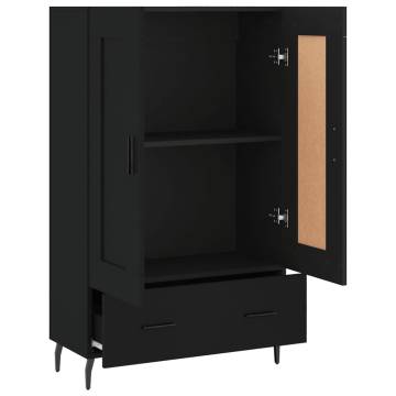 Stylish Highboard Black - 69.5x31x115 cm | HipoMarket