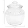 Set of 6 Glass Storage Jars - 500 ml | Hipomarket UK