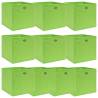 Storage Boxes 10 pcs Green 32x32x32 cm Fabric Colour green without lids Quantity in Package 10 Number of 1 