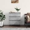 Sideboard Concrete Grey 60x35x70 cm Engineered Wood Colour concrete grey Quantity in Package 1 