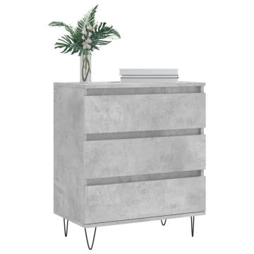 Stylish Concrete Grey Sideboard - 60x35x70 cm | HipoMarket