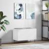 Stylish White Record Cabinet - 74.5x38x48 cm | HipoMarket