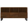 Stylish Brown Oak TV Cabinet - Engineered Wood - 102x36x50 cm