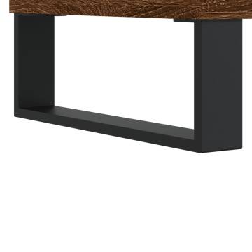 Stylish Brown Oak TV Cabinet - Engineered Wood - 102x36x50 cm