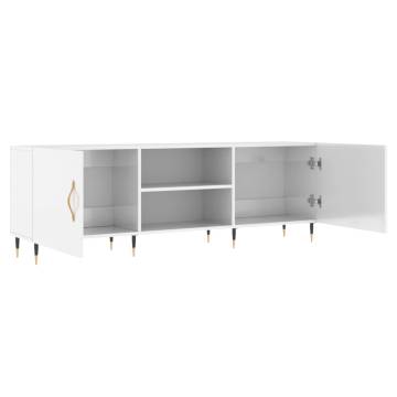 High Gloss White TV Cabinet - Stylish & Practical | Hipomarket