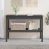 Elegant Grey Console Table - Solid Pine Wood 110x40x75 cm