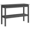 Elegant Grey Console Table - Solid Pine Wood 110x40x75 cm