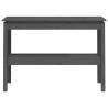 Elegant Grey Console Table - Solid Pine Wood 110x40x75 cm