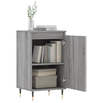 Trendy Grey Sonoma Sideboard - 40x35x70 cm Engineered Wood