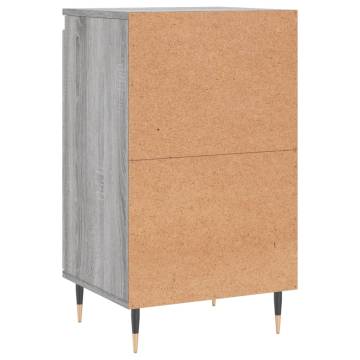 Trendy Grey Sonoma Sideboard - 40x35x70 cm Engineered Wood