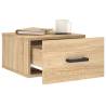 Wall-mounted Bedside Cabinets 2 pcs Sonoma Oak - Stylish Storage