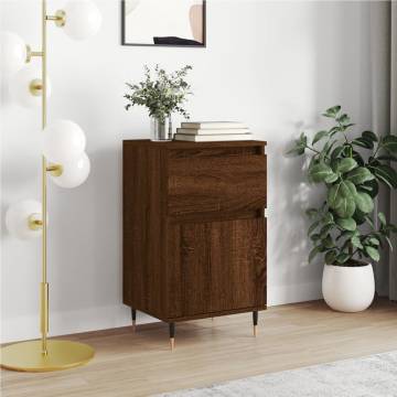 Elegant Brown Oak Sideboard - 40x35x70 cm | Hipomarket