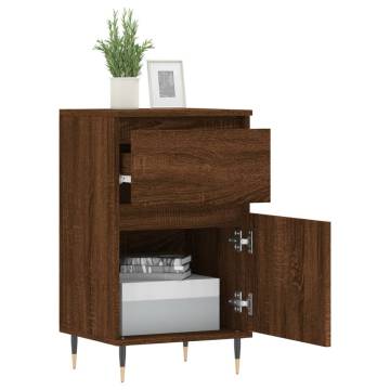 Elegant Brown Oak Sideboard - 40x35x70 cm | Hipomarket