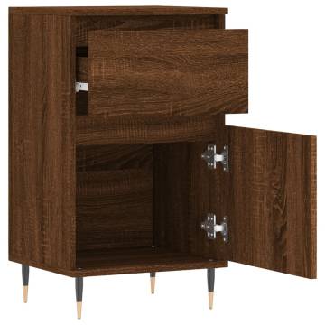 Elegant Brown Oak Sideboard - 40x35x70 cm | Hipomarket