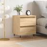 Elegant Sonoma Oak Bedside Cabinet - 40x35x50 cm | HipoMarket UK