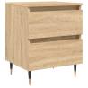 Elegant Sonoma Oak Bedside Cabinet - 40x35x50 cm | HipoMarket UK