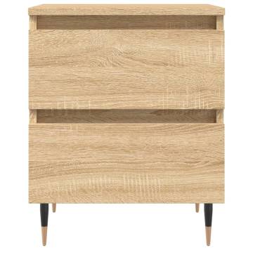 Elegant Sonoma Oak Bedside Cabinet - 40x35x50 cm | HipoMarket UK