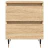 Elegant Sonoma Oak Bedside Cabinet - 40x35x50 cm | HipoMarket UK