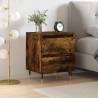 Bedside Cabinet Smoked Oak 40x35x50 cm Engineered Wood Colour smoked oak Quantity in Package 1 