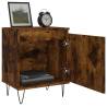 Elegant Smoked Oak Bedside Cabinets - 2 pcs | Hipo Market