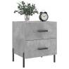 Concrete Grey Bedside Cabinet - Modern Charm & Storage