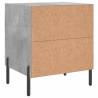 Concrete Grey Bedside Cabinet - Modern Charm & Storage