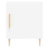 Modern White Bedside Cabinets - 2 pcs - 40x40x50 cm