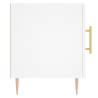 Modern White Bedside Cabinets - 2 pcs - 40x40x50 cm